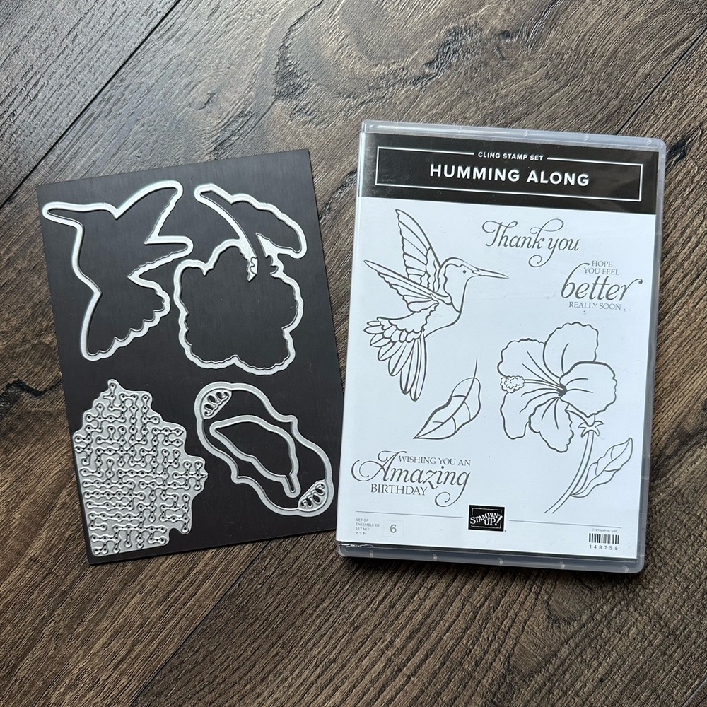 NWT Stampin’ Up! Humming Along Stamp Set + Dies